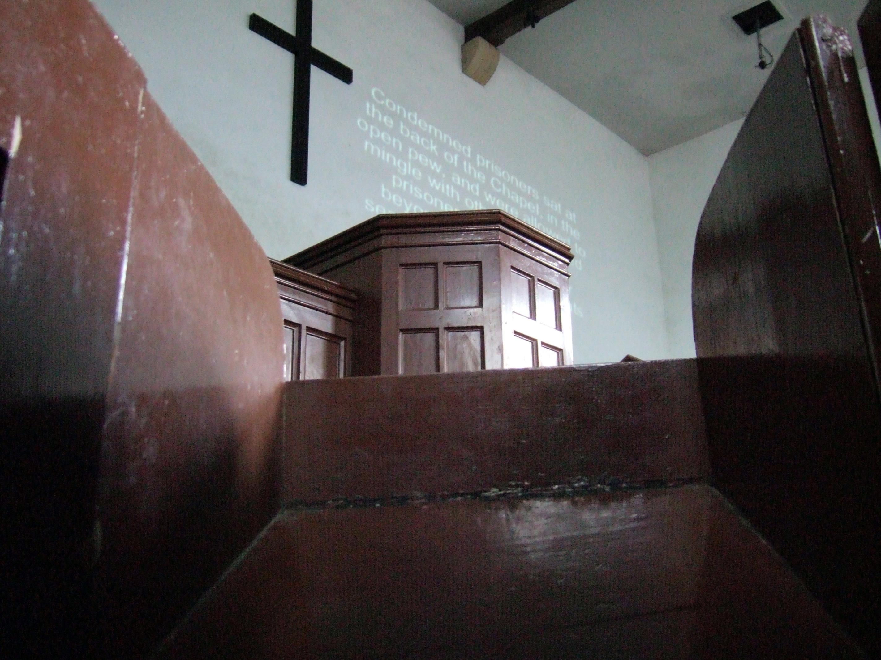 Lincon Castle Prison Chapel - view from a prisoner's cubicle Lincon Castle Prison Chapel - view from a prisoner's cubicle