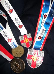 City of Lincoln 10k Road Race Medals