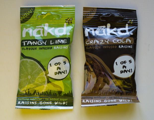 Nakd Tangy Lime and Crazy Cola Infused Raisins