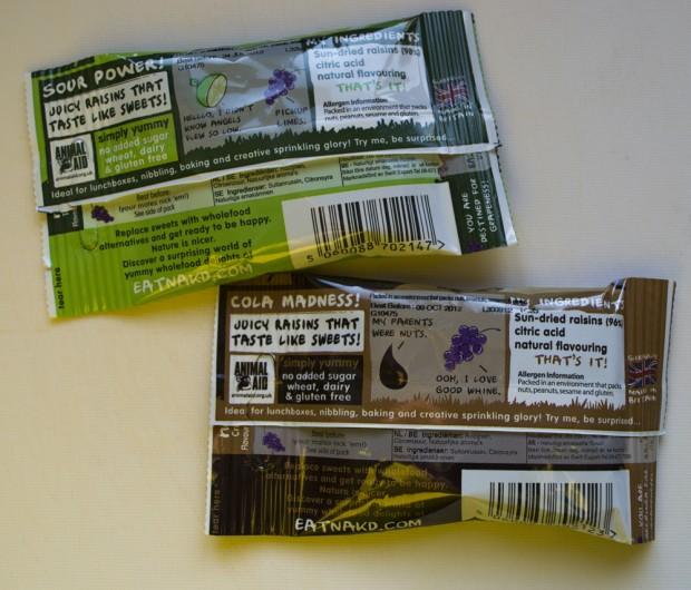 Nakd Tangy Lime and Crazy Cola Infused Raisins
