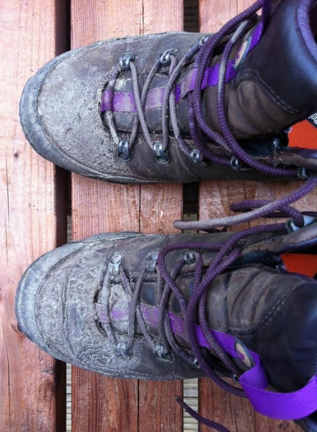 Battered Merrell boots Battered Merrell boots