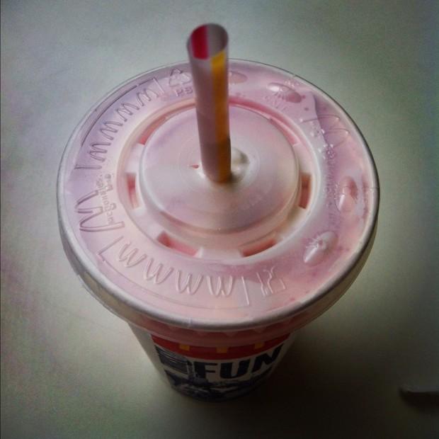 McDonald's Strawberry Milkshake McDonald's Strawberry Milkshake