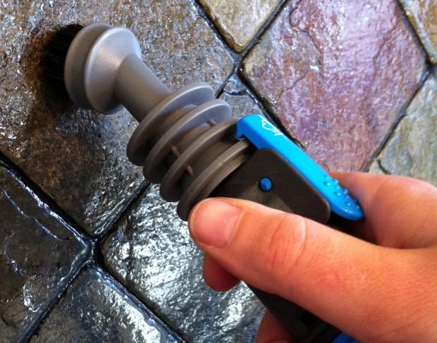 Bissell Lift-Off Steam Mop - Cleaning Tiles Bissell Lift-Off Steam Mop - Cleaning Tiles