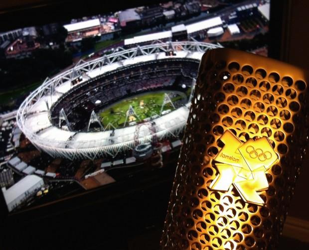 My Torch and the Olympic Stadium