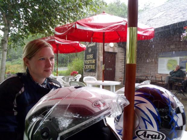 Sitting in the rain at Luss Sitting in the rain at Luss