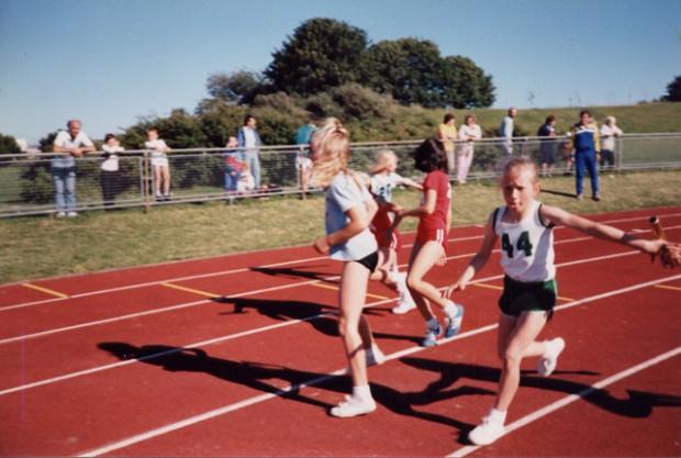 Me in the 4x100m relay at Brickfields, Plymouth