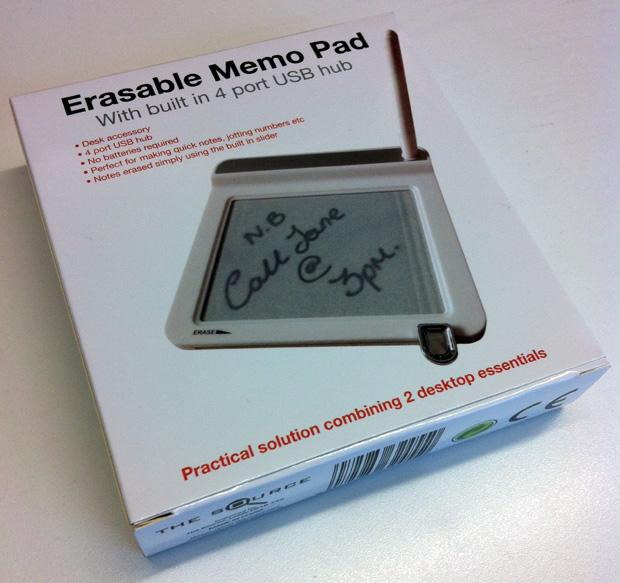 Erasable Memo Pad & USB Hub Erasable Memo Pad & USB Hub