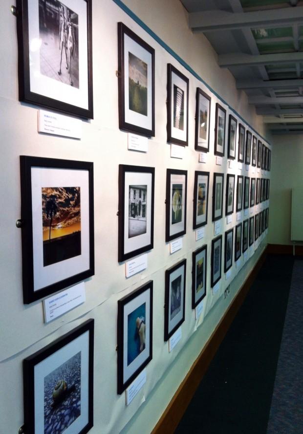 The long wall of photos