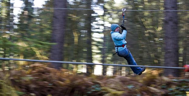 Go Ape, Sherwood Pines, Zip Wire
