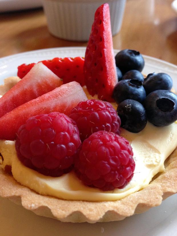 Fruit Tart at Stoke Rochford Hall