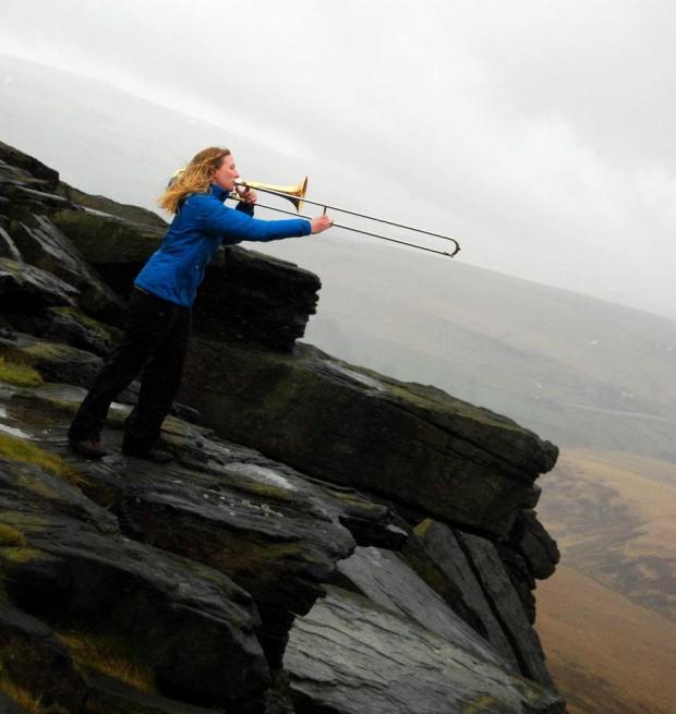 Looking over Buckstones Edge, Marsden Moor (that hail hurt my face!)