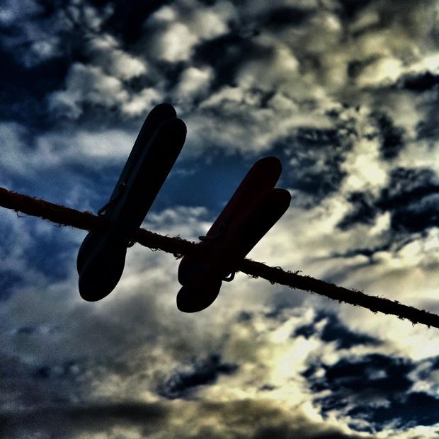 Pegs in Silhouette