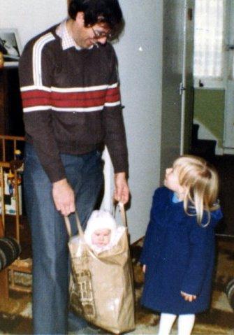 Me with Dad and Veronica in 1983