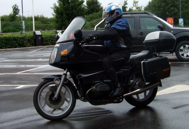 Graham on his BMW R80RT