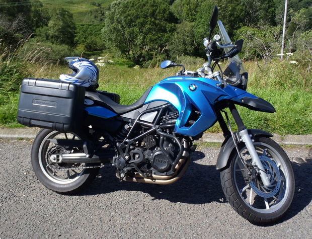Zoe's F650GS in Scotland 2012