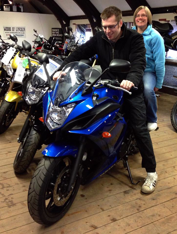 Edward and Veronica on the Yamaha Diversion
